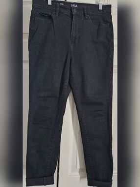 a.n.a Black Slim Straight Jeans